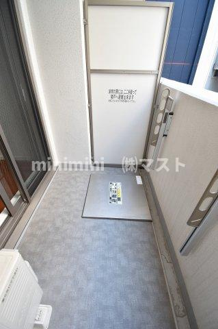 ルクレ内久宝寺のバルコニー