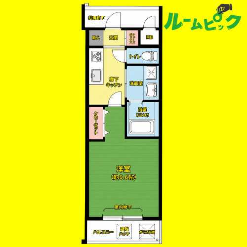 CREST TAPP太閤通　名古屋市賃貸　仲介手数料無料の間取り