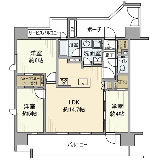 【間取り】 | クリオ浅草セントラルマークス | 間取り