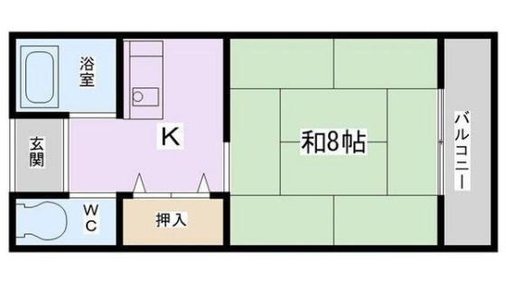 コーポ鹿田の間取り