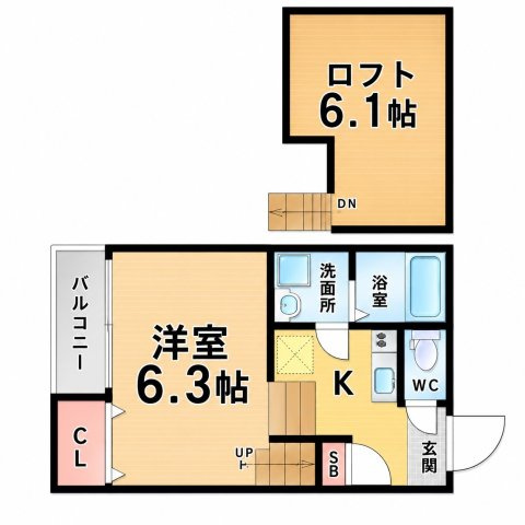 【間取り】 | パルクカナヤマ1
