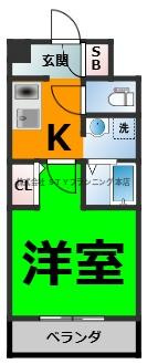 仲介手数料0円！ハイツ草薙の間取り