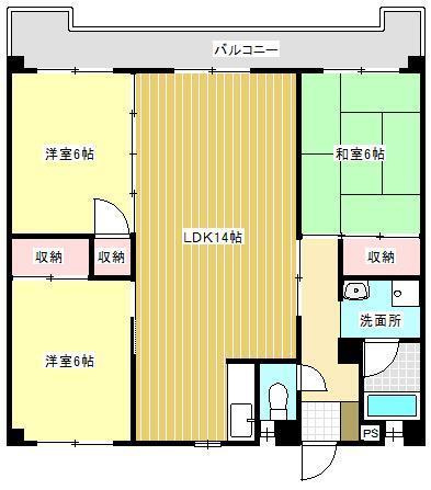 サンコーポ国分の間取り