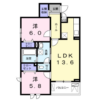 カーサ　サリーレの間取り