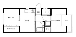 【間取り】 | コーポ川久