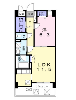 エフ　レジデンスの間取り