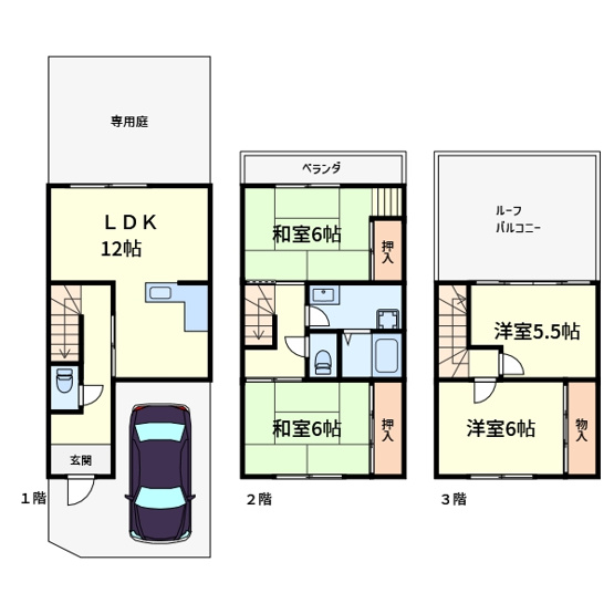 【間取り】 | 高槻清水団地4号棟