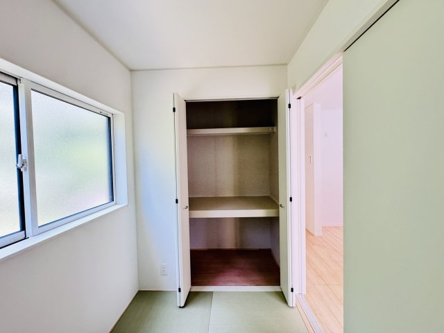 我孫子市中峠新築戸建（中峠第25）の収納|3帖和室収納