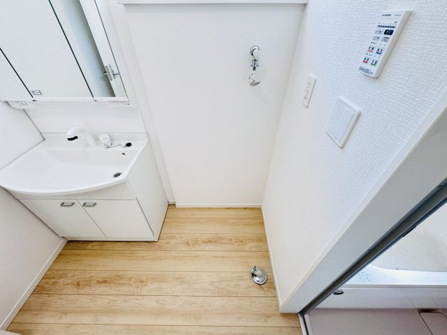 我孫子市中峠新築戸建（中峠第25）のランドリースペース|洗濯機置き場