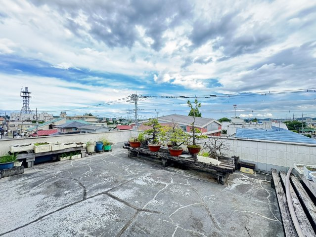 矢板市本町中古戸建のバルコニー