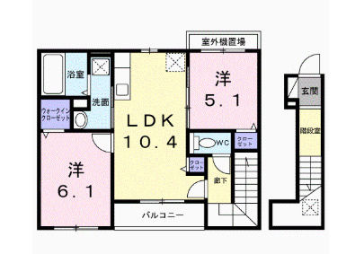 プラム江坂の間取り