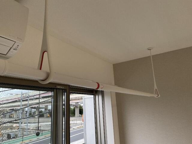 つばめハウス六町の内装|室内物干し
