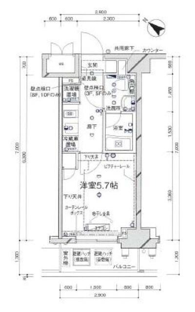 ライジングプレイス堀切の間取り