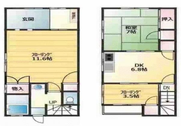 【中古】坂戸市千代田中古住宅の間取り
