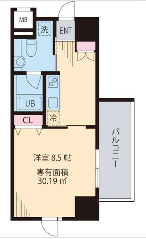 マノワール駒沢　駅近　角部屋　オートロックの間取り