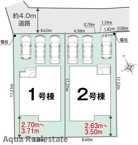 リナージュ北島町中村　01期の区画図