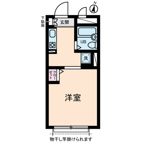 【間取り】 | コーポ中山