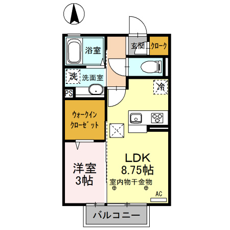 Rosemary/Marigold/Freesia　Roseの間取り