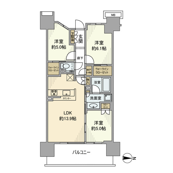 【間取り】 | シティテラス東陽町