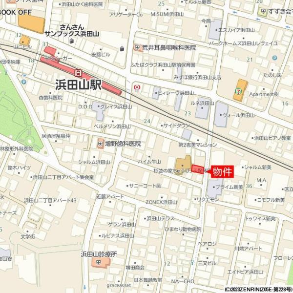 青晴荘の地図