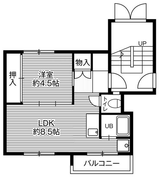 ビレッジハウス白鳥台1号棟の間取り