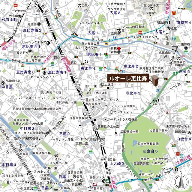 ルオーレ恵比寿【おとり物件なし】#学生・社会人にオススメ！初期費用分割払いOK！の地図