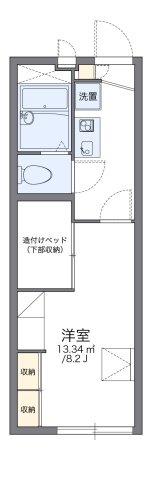 レオパレス駒の間取り
