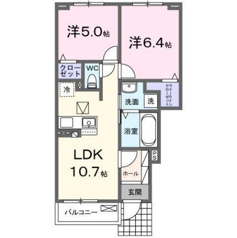 アルバ　Ａの間取り