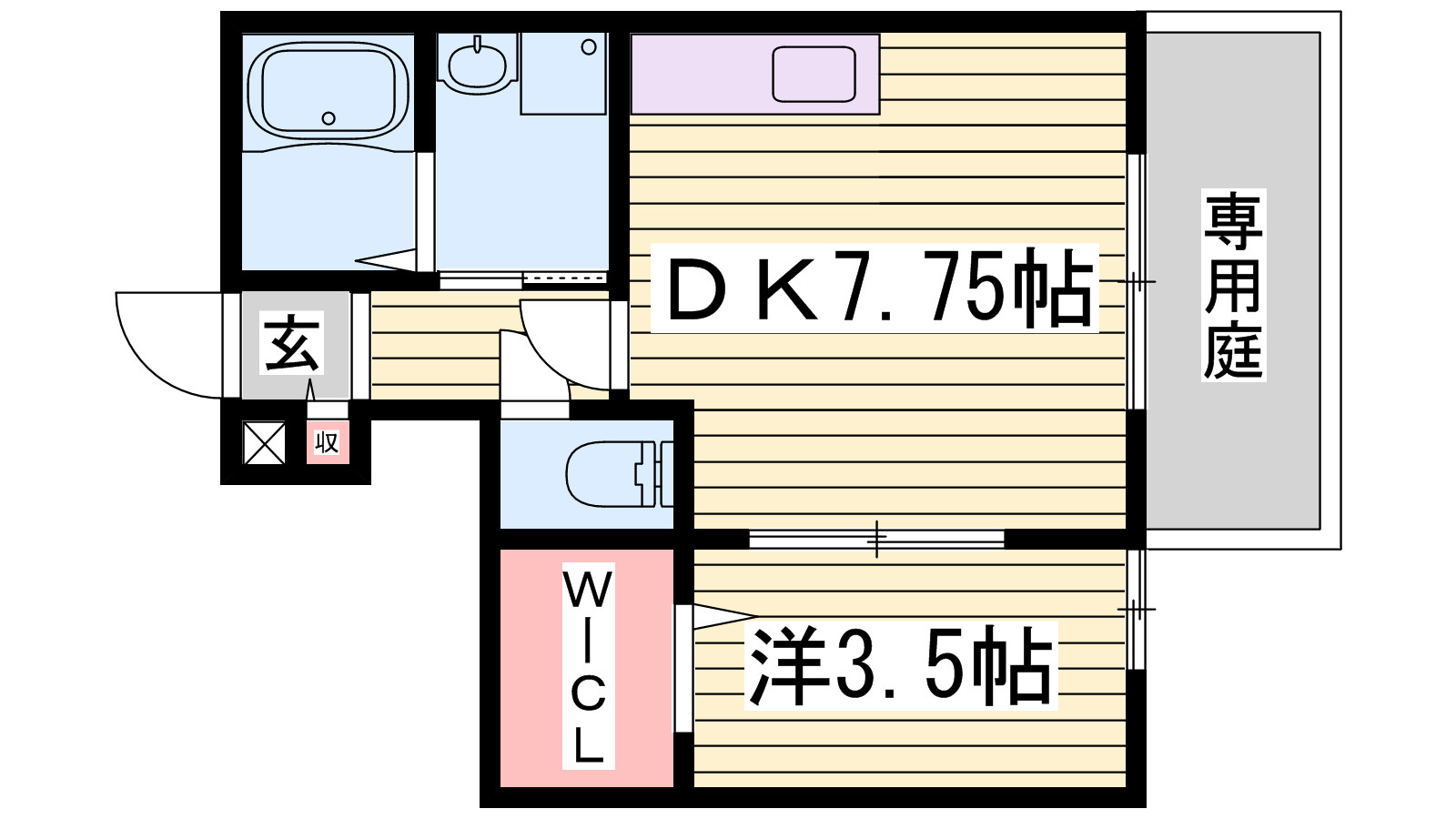 コンフォート新野辺の間取り