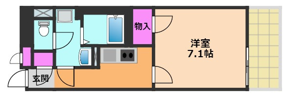 クレイノセントコージア上牧の間取り