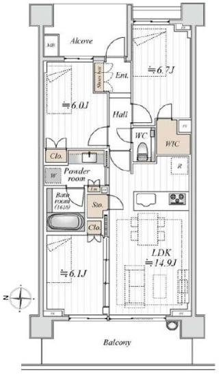 【間取り】 | プラウド駒場
