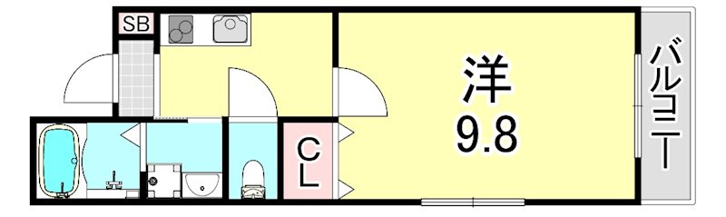 フジパレス西宮WESTの間取り