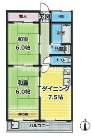 ハイツ菊水の間取り