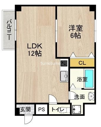 CITY SPIRE難波WESTⅡ(HERMI TAGE NAMBA WEST)の間取り