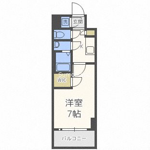 エスリード難波THE FIRSTの間取り