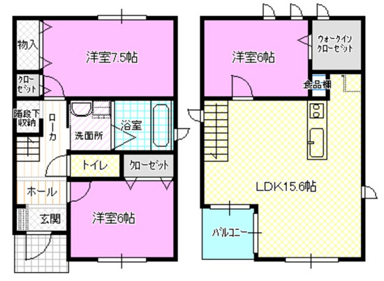 戸田明正１－１９０１コダテックスⅡＥの間取り