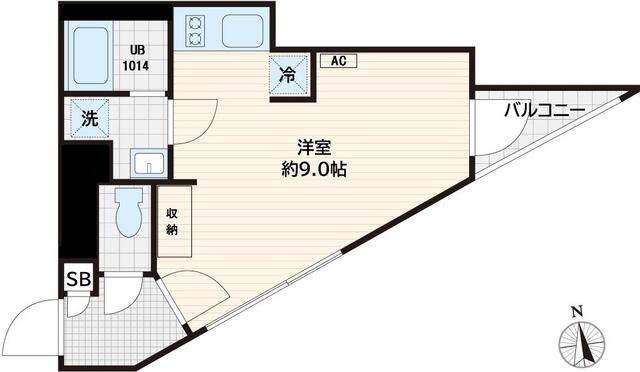 トリエールＥＢＩＳＵの間取り