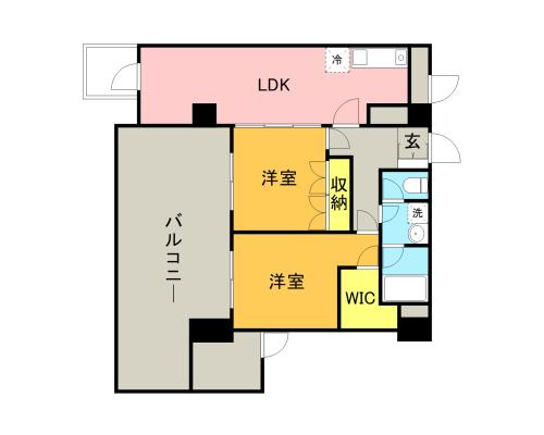 エクセランス・ド・天神の間取り