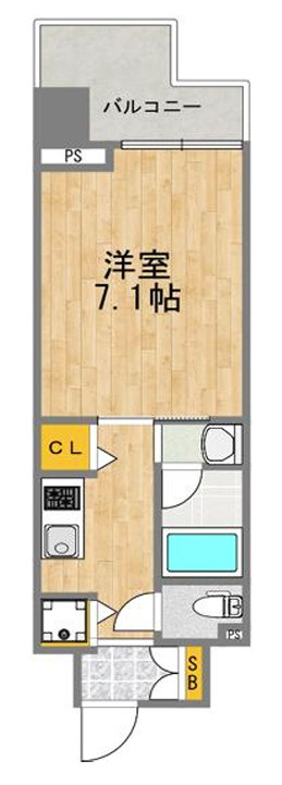 エイペックス梅田東Ⅱの間取り