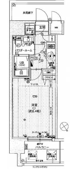 エスリード阿波座シティーウエストⅡの間取り
