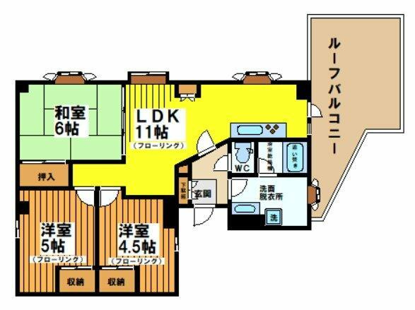 ハイウェル下北の間取り
