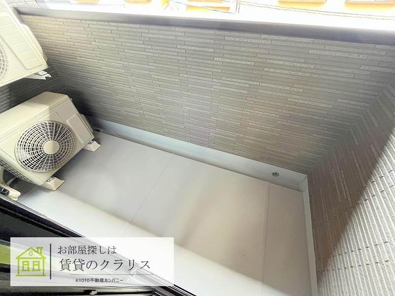 クレメント上桂のバルコニー