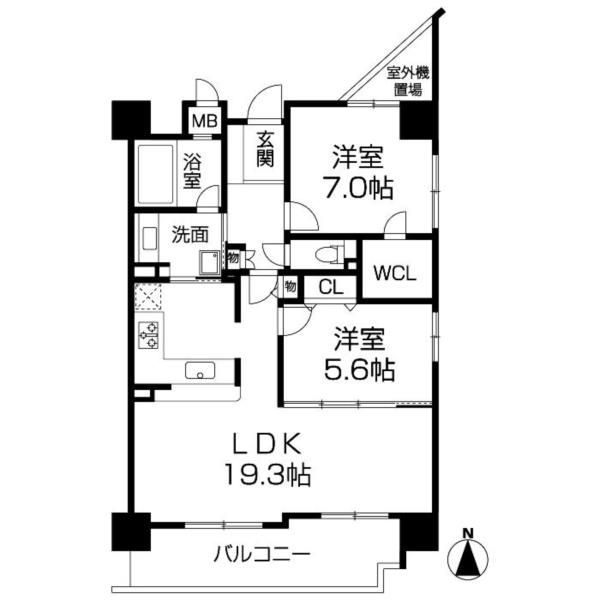 M’PLAZA堺筋本町の間取り