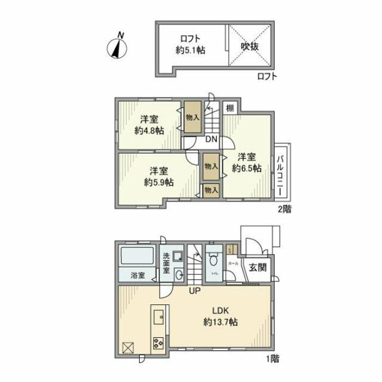 【間取り】 | 久が原戸建