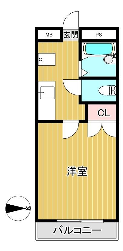 シャルマン草加Ⅱの間取り