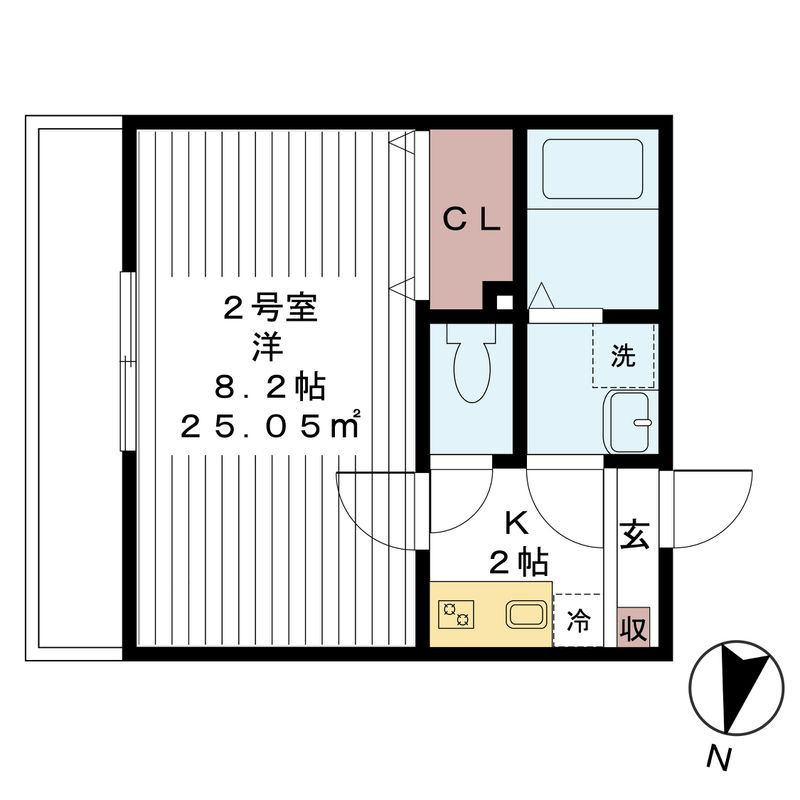 AJ八潮NorthⅠの間取り