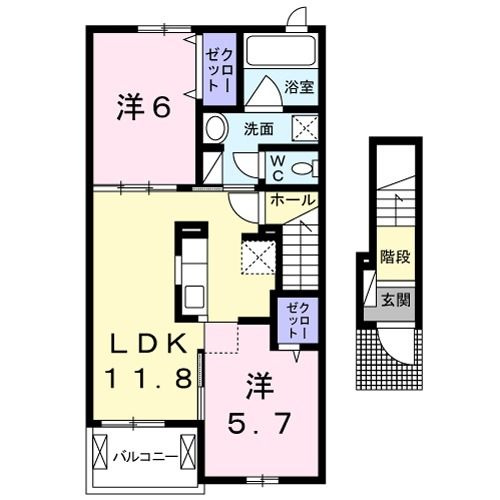 ベル　フレーズ　２４Ⅰ　　刈谷市近郊の賃貸はクラスホーム刈谷店の間取り
