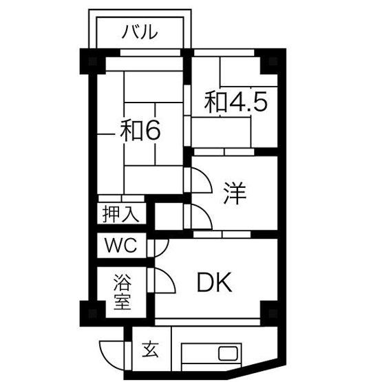 【間取り】 | 宝第一スカイハイツ