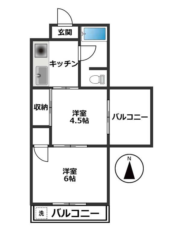 第一ユーアイマンションの間取り