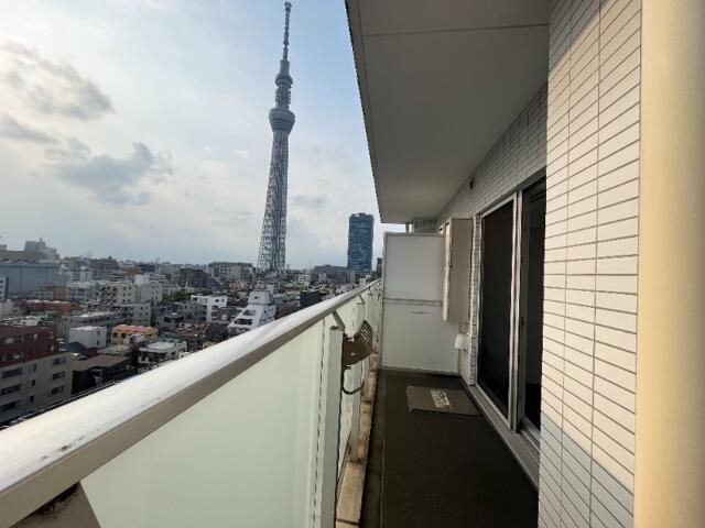 グランハイツ錦糸町のバルコニー